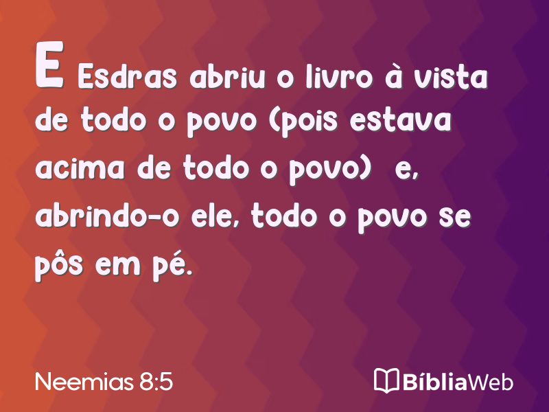 Neemias 8:5 em imagem para compartilhar