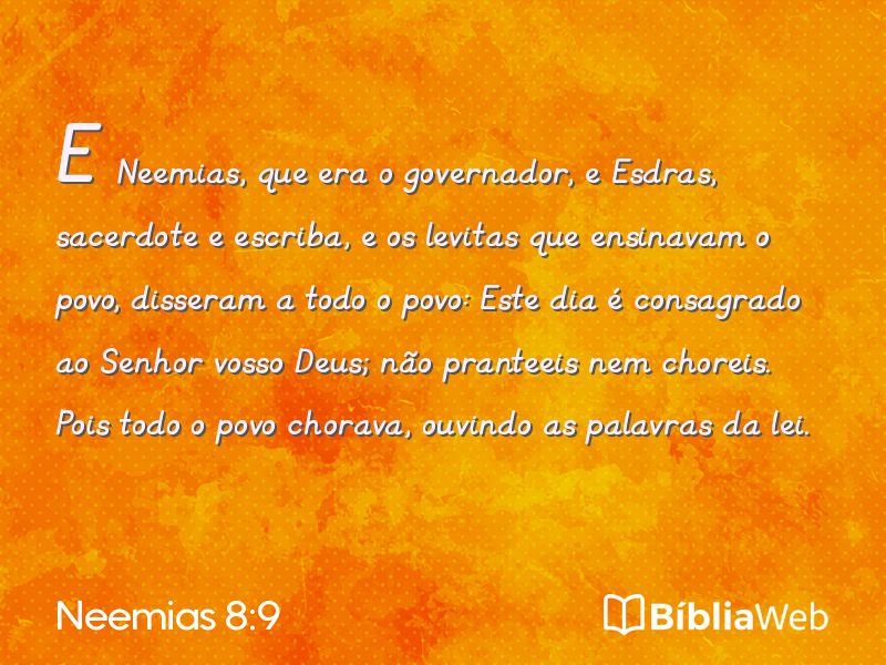 Neemias 8:9 em imagem para compartilhar