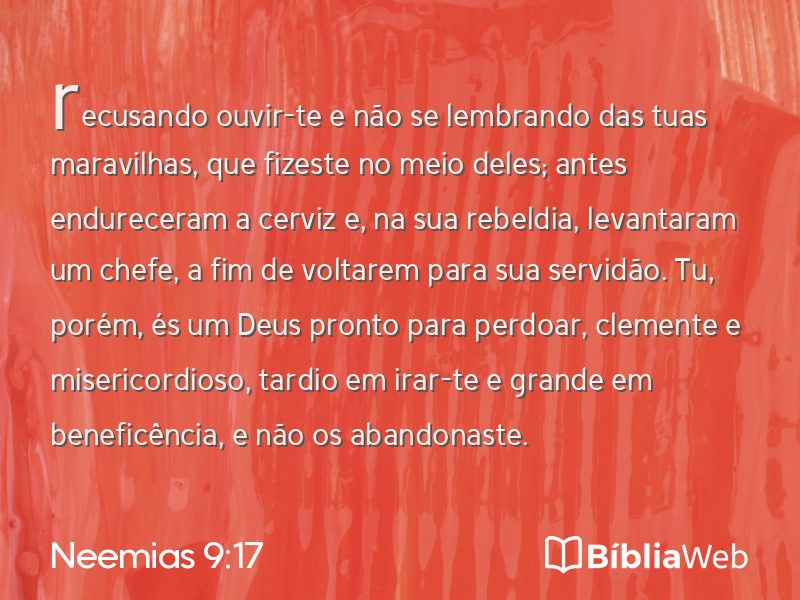 Neemias 9:17 em imagem para compartilhar