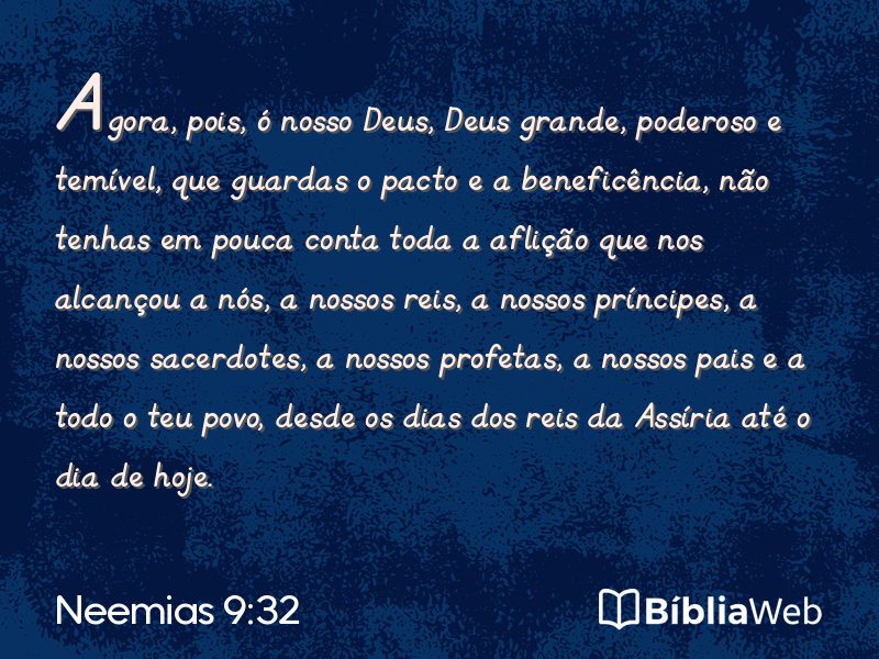 Neemias 9:32 em imagem para compartilhar