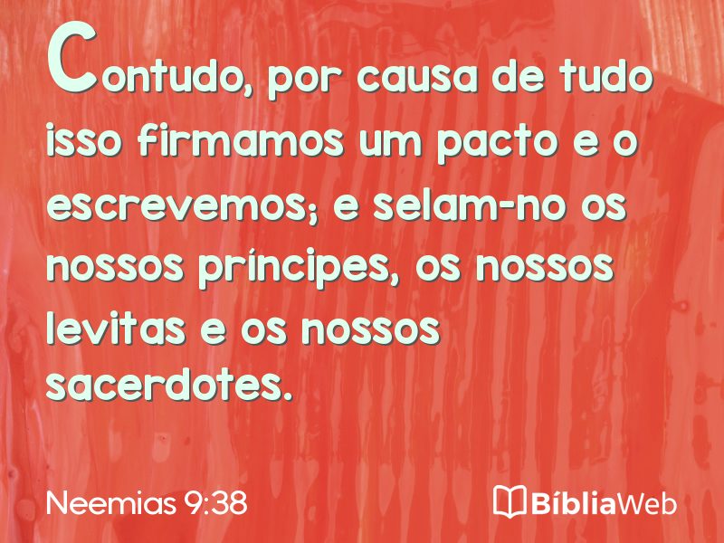Neemias 9:38 em imagem para compartilhar