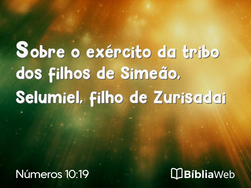 Números 10:19 em imagem para compartilhar