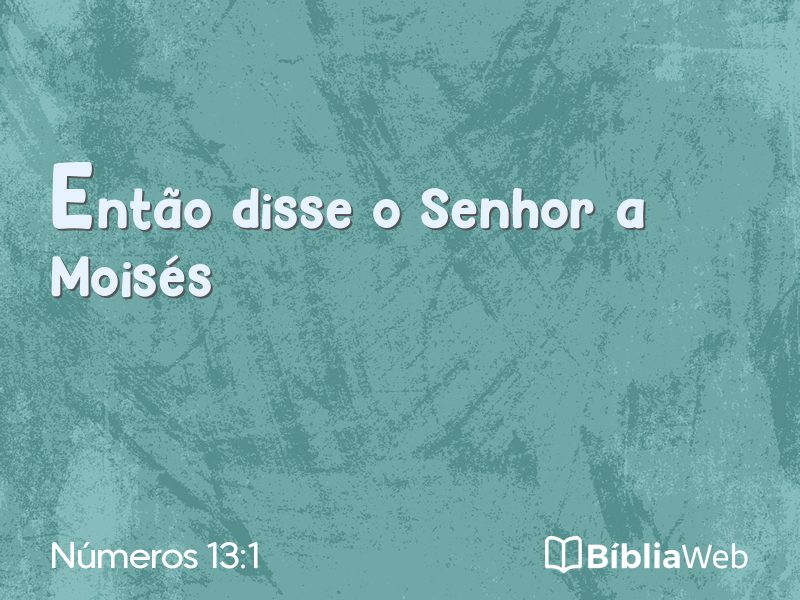 Números 13:1 em imagem para compartilhar