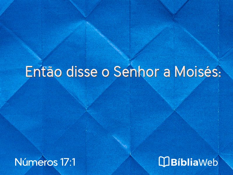 Números 17:1 em imagem para compartilhar