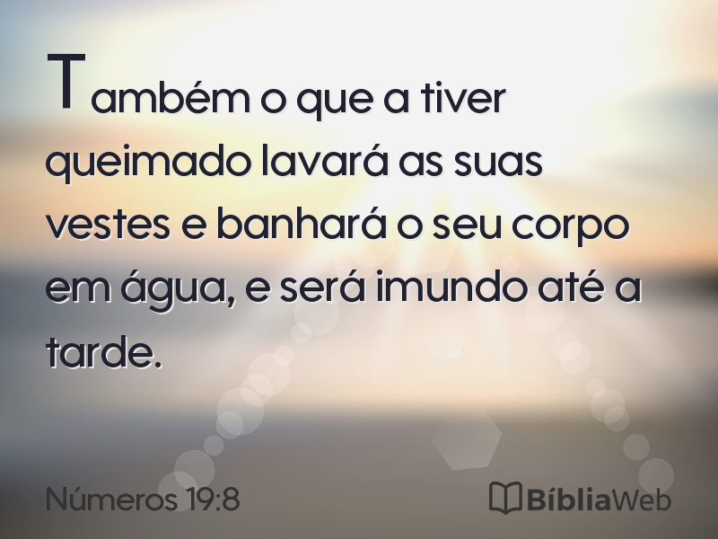 Números 19:8 em imagem para compartilhar