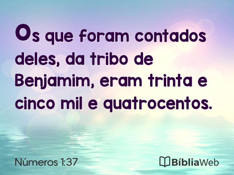 Números 1:37 em imagem para compartilhar
