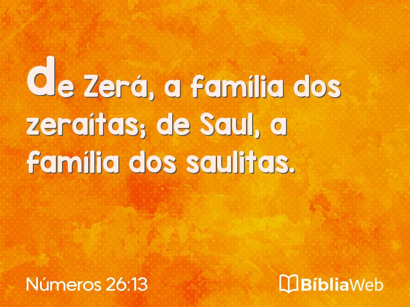 Números 26:13 em imagem para compartilhar
