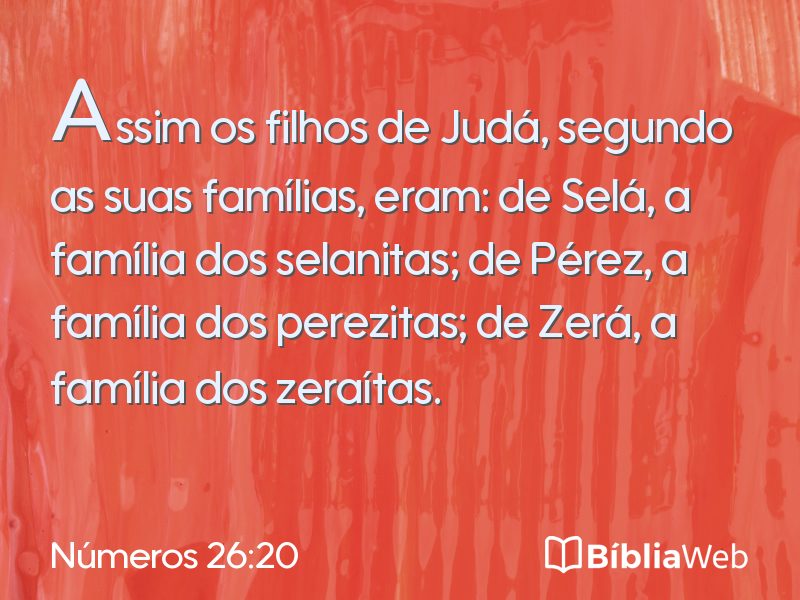 Números 26:20 em imagem para compartilhar