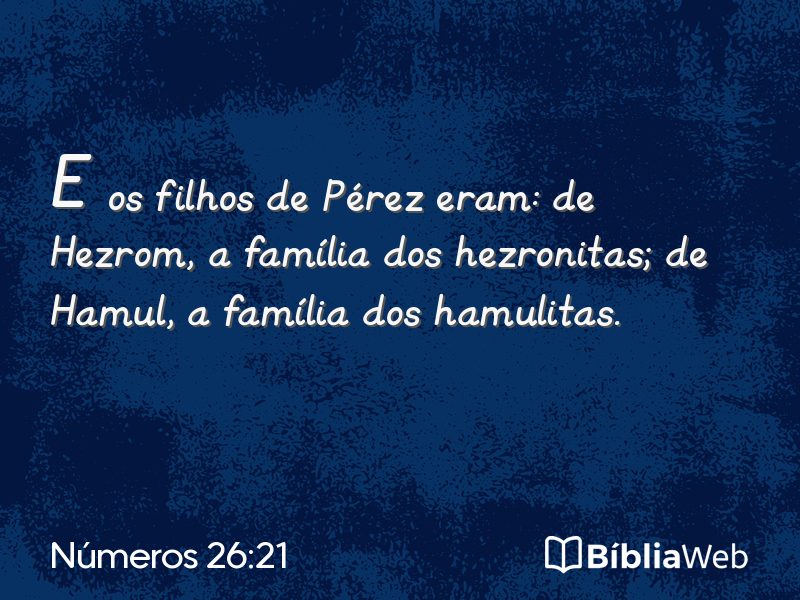 Números 26:21 em imagem para compartilhar
