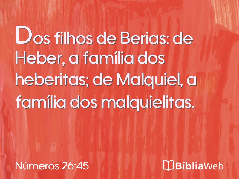 Números 26:45 em imagem para compartilhar