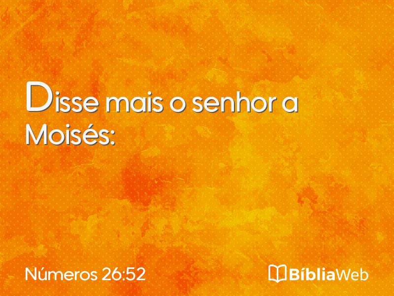 Números 26:52 em imagem para compartilhar