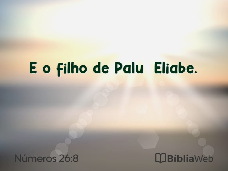 Números 26:8 em imagem para compartilhar