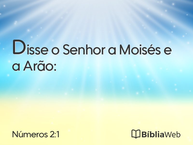 Números 2:1 em imagem para compartilhar