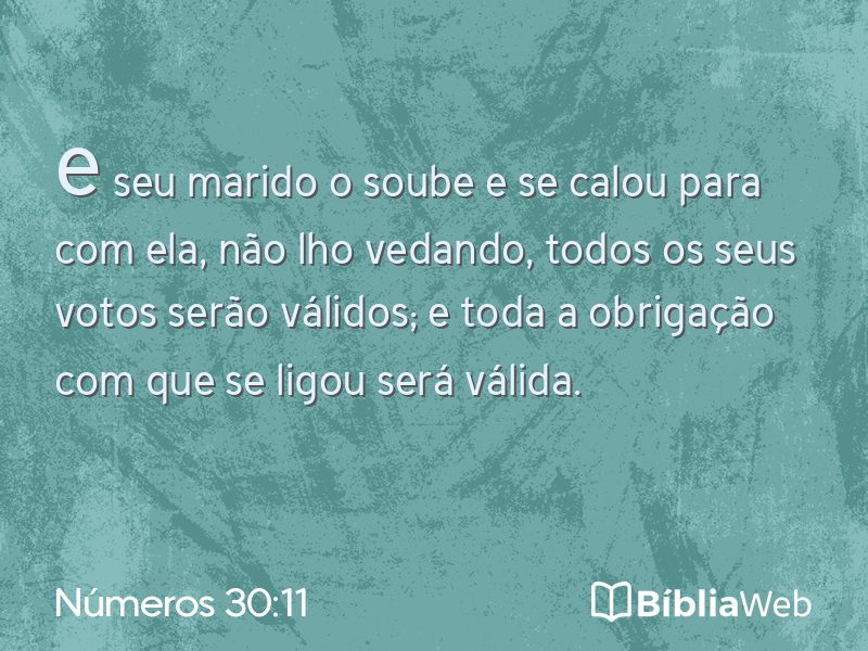 Números 30:11 em imagem para compartilhar