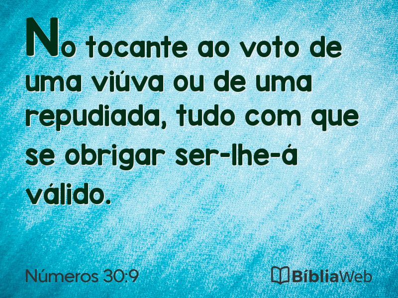 Números 30:9 em imagem para compartilhar