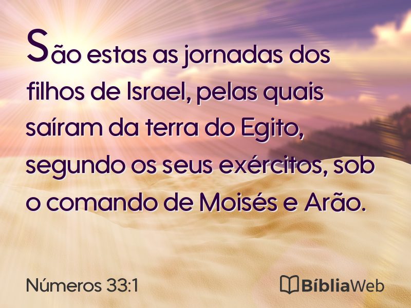 Números 33:1 em imagem para compartilhar