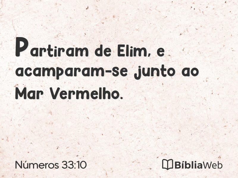 Números 33:10 em imagem para compartilhar