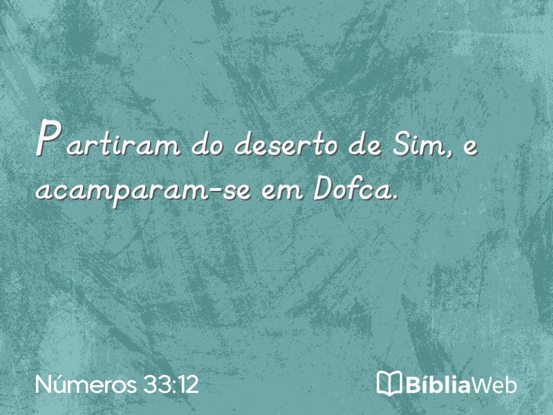 Números 33:12 em imagem para compartilhar