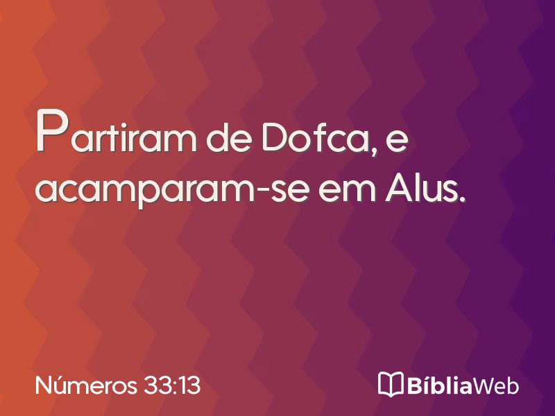 Números 33:13 em imagem para compartilhar