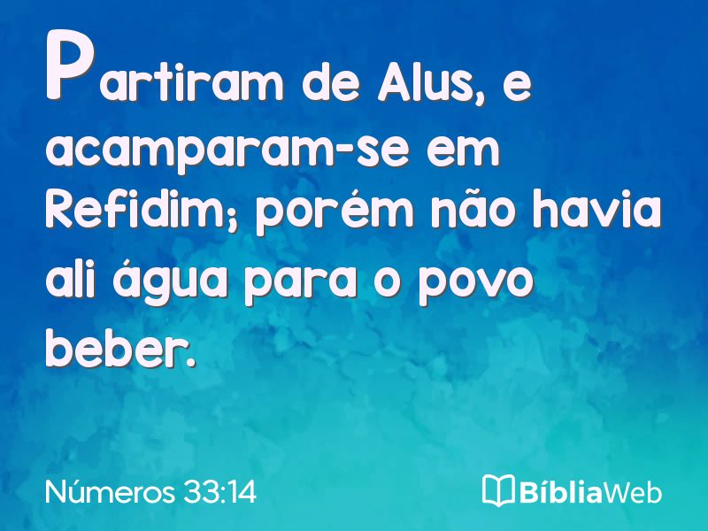 Números 33:14 em imagem para compartilhar