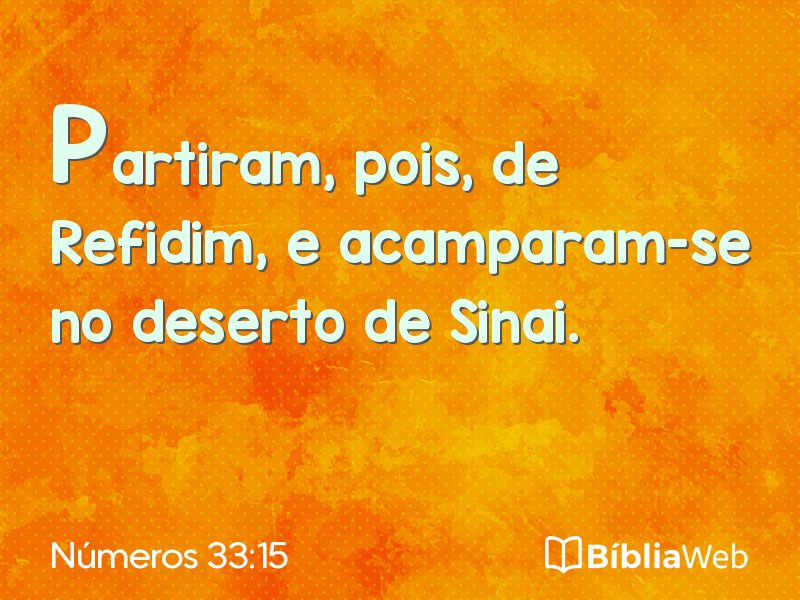 Números 33:15 em imagem para compartilhar