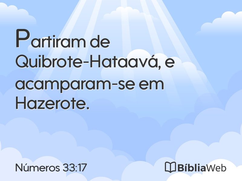 Números 33:17 em imagem para compartilhar