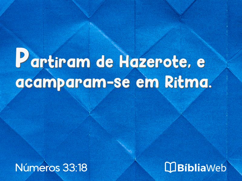 Números 33:18 em imagem para compartilhar