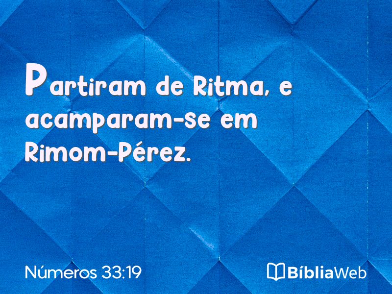 Números 33:19 em imagem para compartilhar
