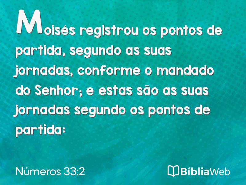 Números 33:2 em imagem para compartilhar