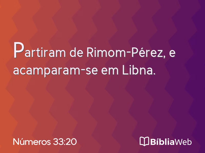 Números 33:20 em imagem para compartilhar