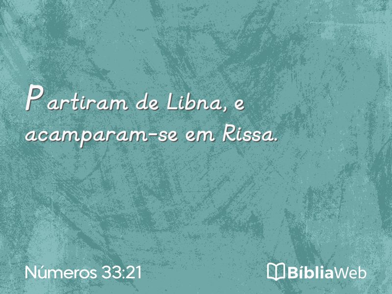 Números 33:21 em imagem para compartilhar