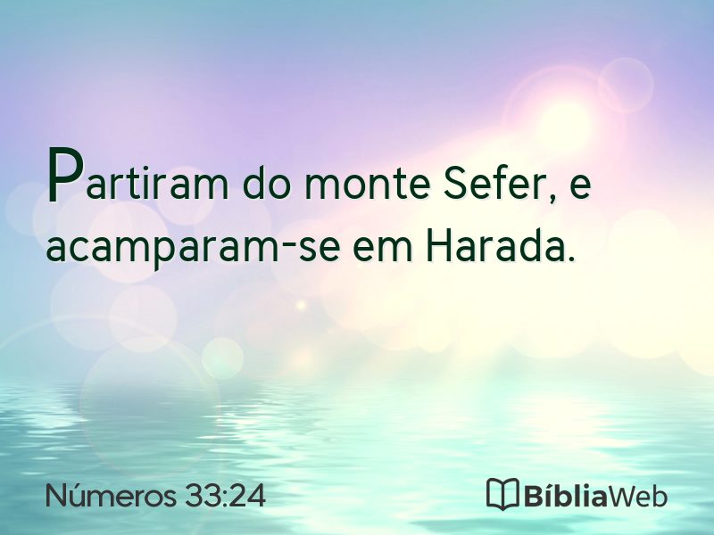 Números 33:24 em imagem para compartilhar