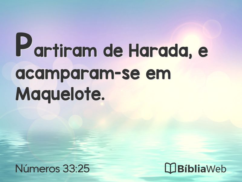 Números 33:25 em imagem para compartilhar