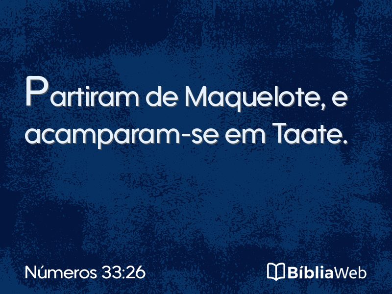 Números 33:26 em imagem para compartilhar