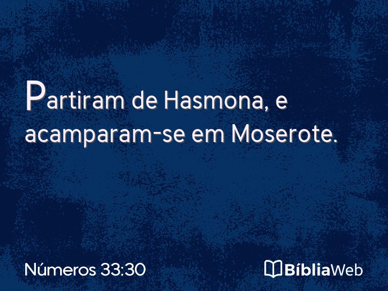Números 33:30 em imagem para compartilhar