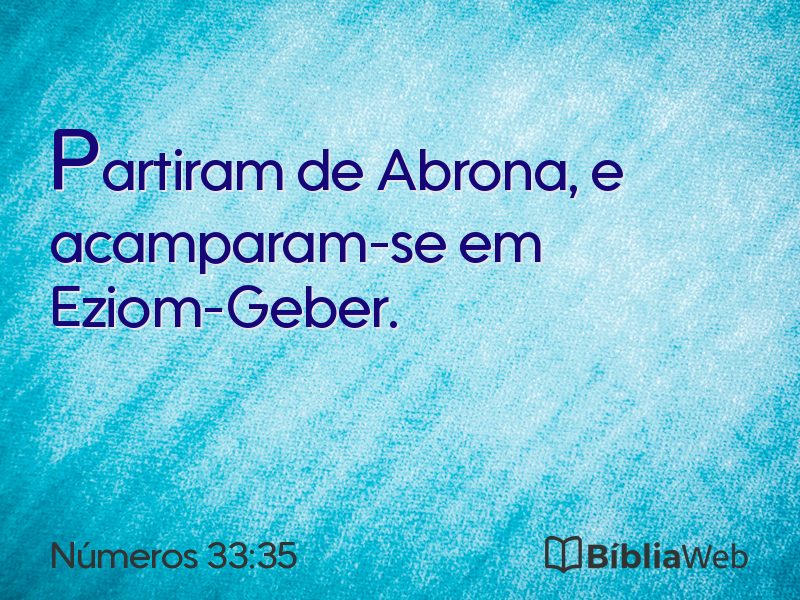 Números 33:35 em imagem para compartilhar