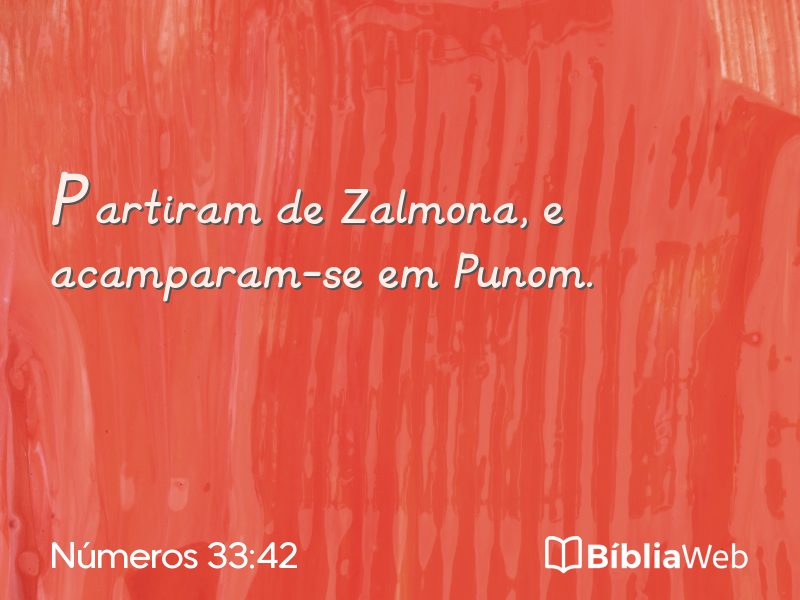 Números 33:42 em imagem para compartilhar