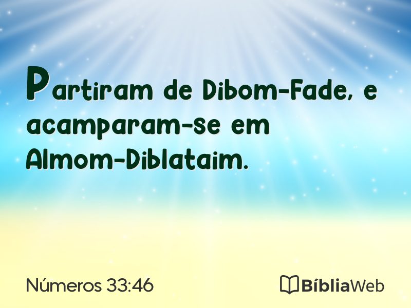 Números 33:46 em imagem para compartilhar