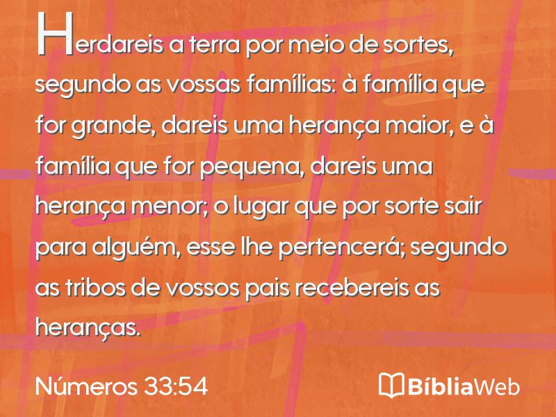 Números 33:54 em imagem para compartilhar