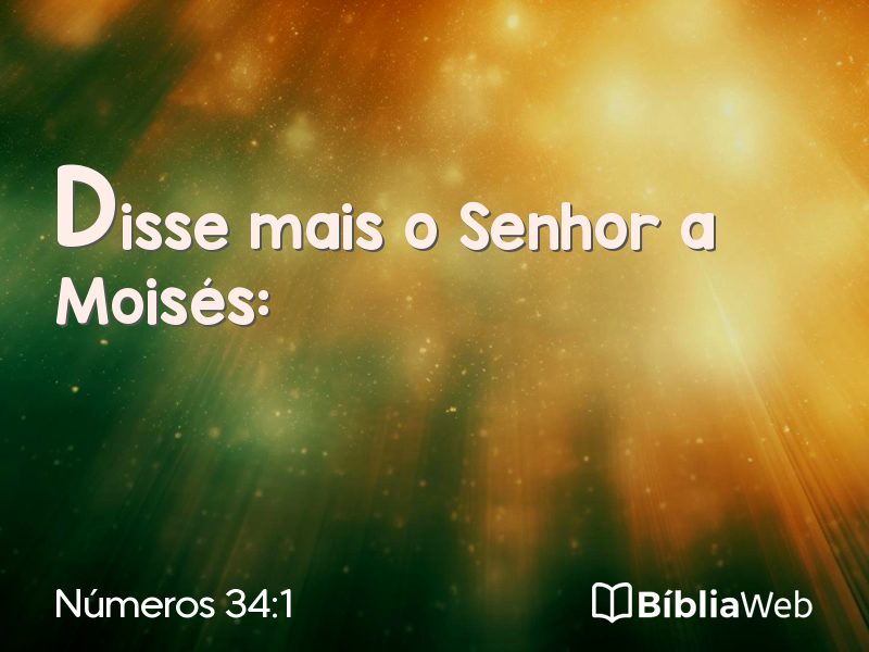 Números 34:1 em imagem para compartilhar