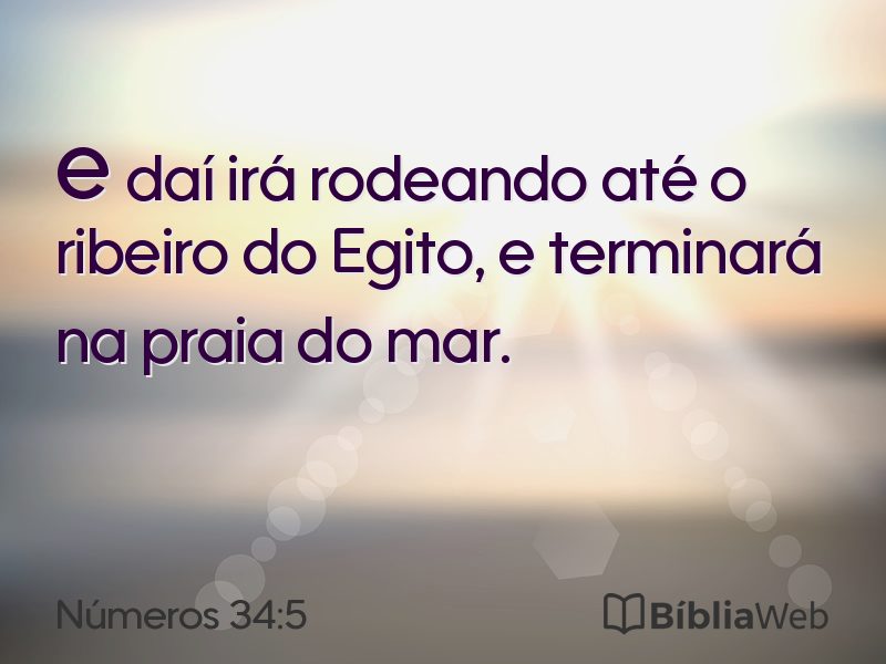 Números 34:5 em imagem para compartilhar