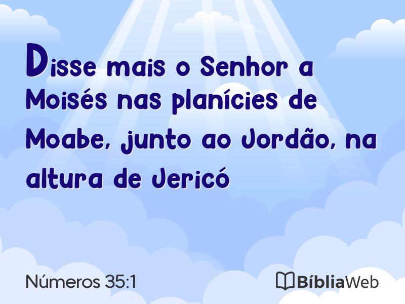 Números 35:1 em imagem para compartilhar