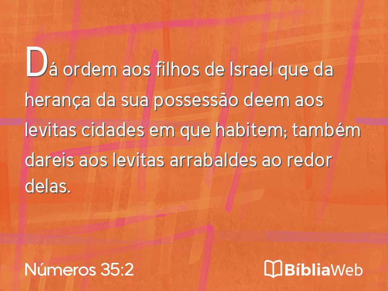 Números 35:2 em imagem para compartilhar