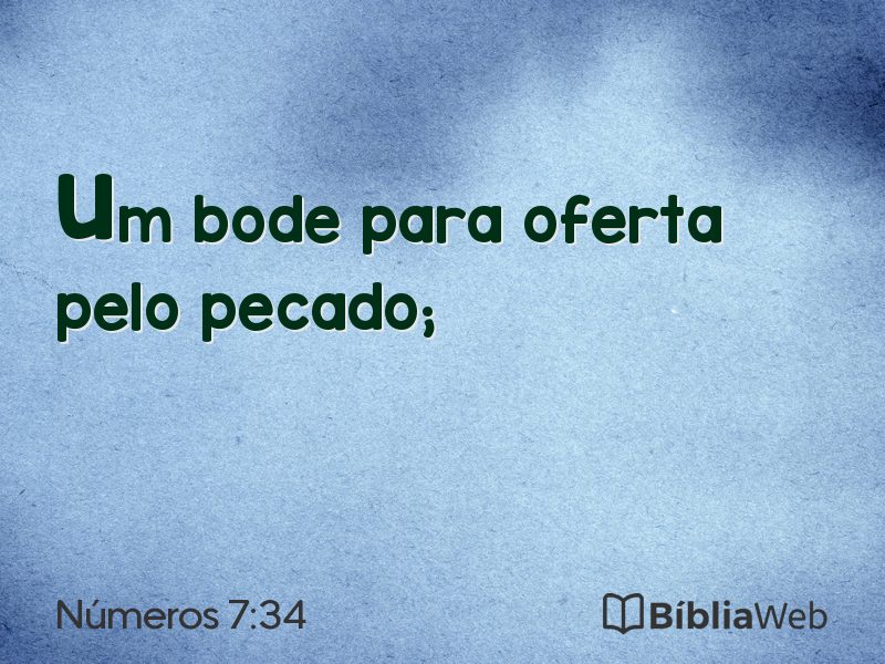 Números 7:34 em imagem para compartilhar