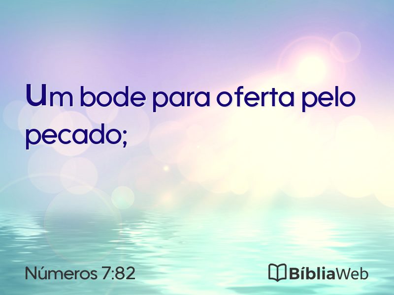 Números 7:82 em imagem para compartilhar