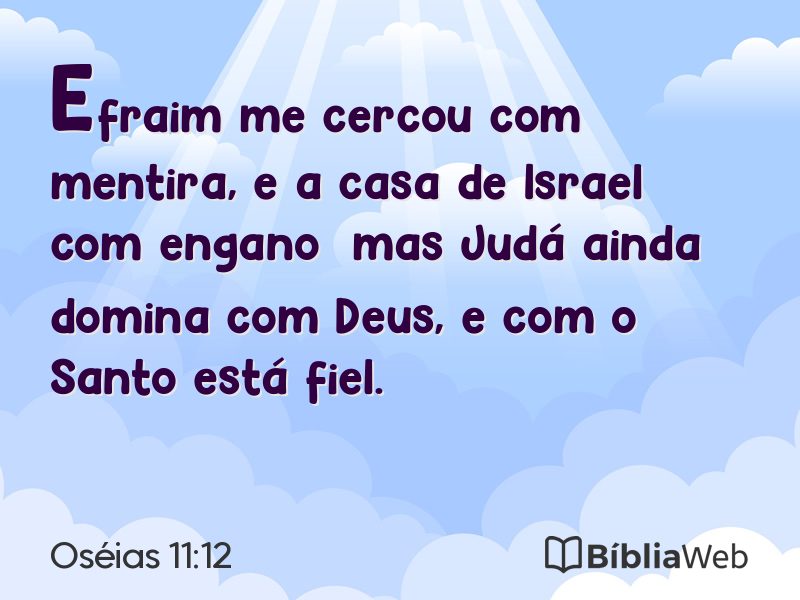 Oséias 11:12 em imagem para compartilhar