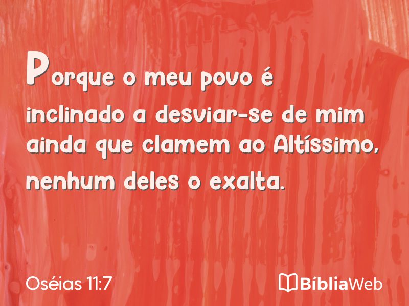 Oséias 11:7 em imagem para compartilhar