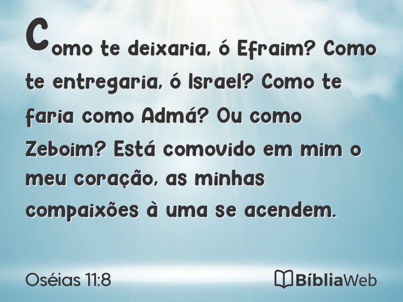 Oséias 11:8 em imagem para compartilhar