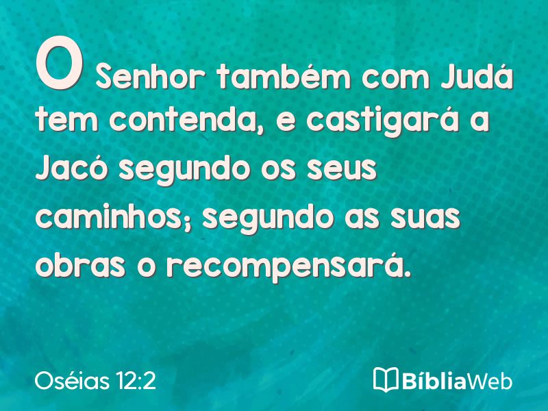 Oséias 12:2 em imagem para compartilhar