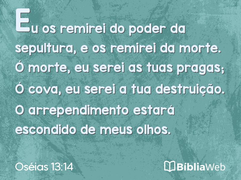 Oséias 13:14 em imagem para compartilhar